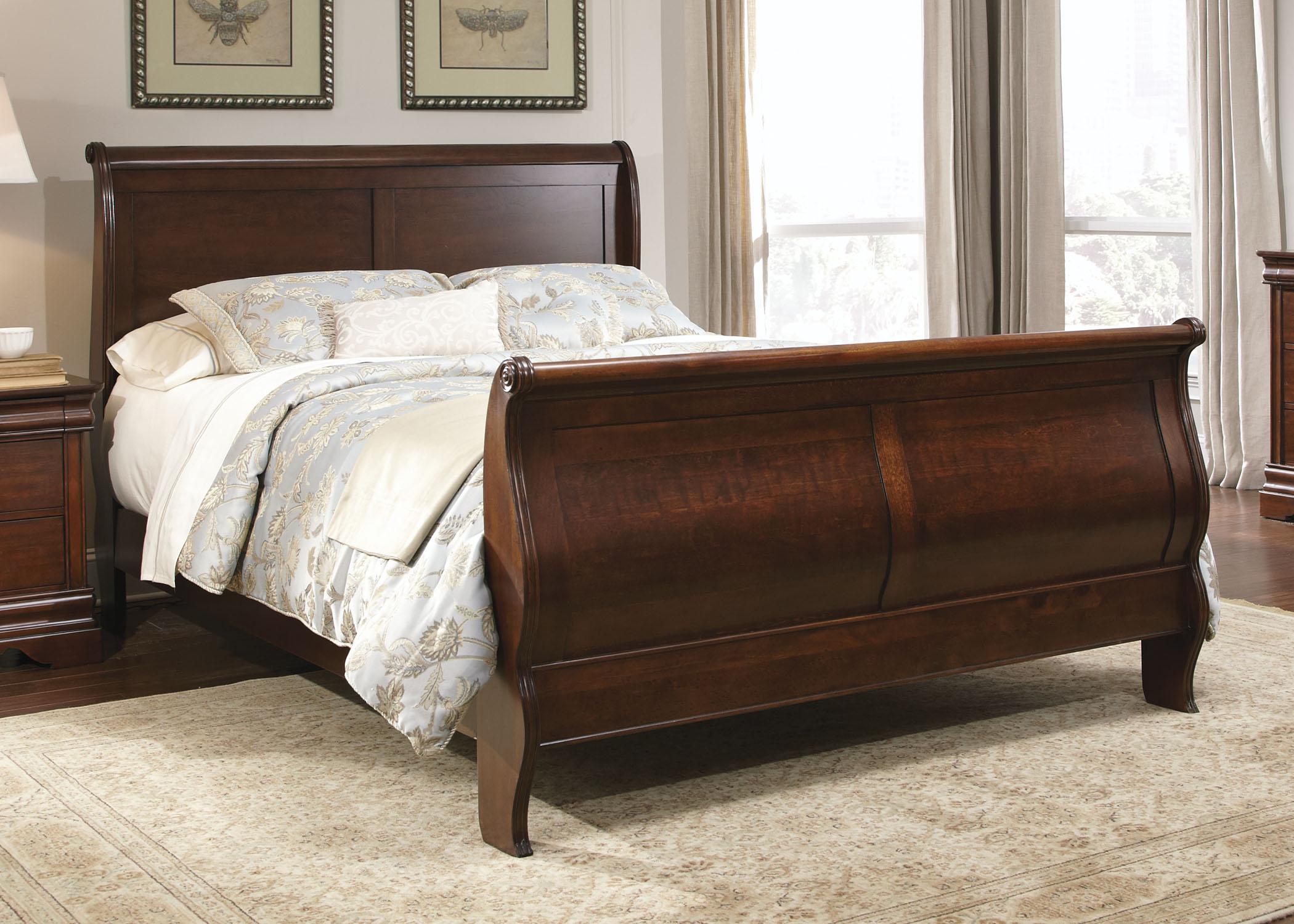Carriage Court Queen Sleigh Bed Rotmans Sleigh Beds